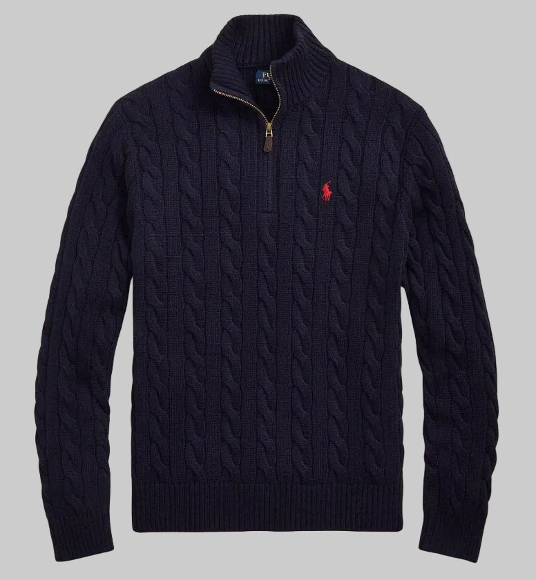 Ralph Lauren Cable-Knit Quarter-Zip Jumper