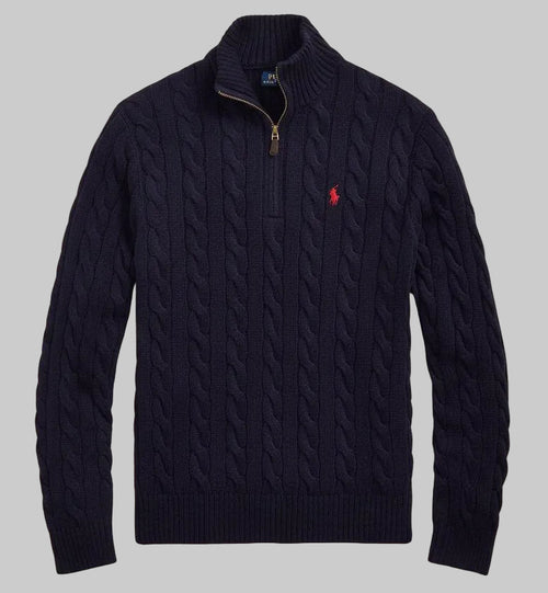 Ralph Lauren Cable-Knit Quarter-Zip Jumper