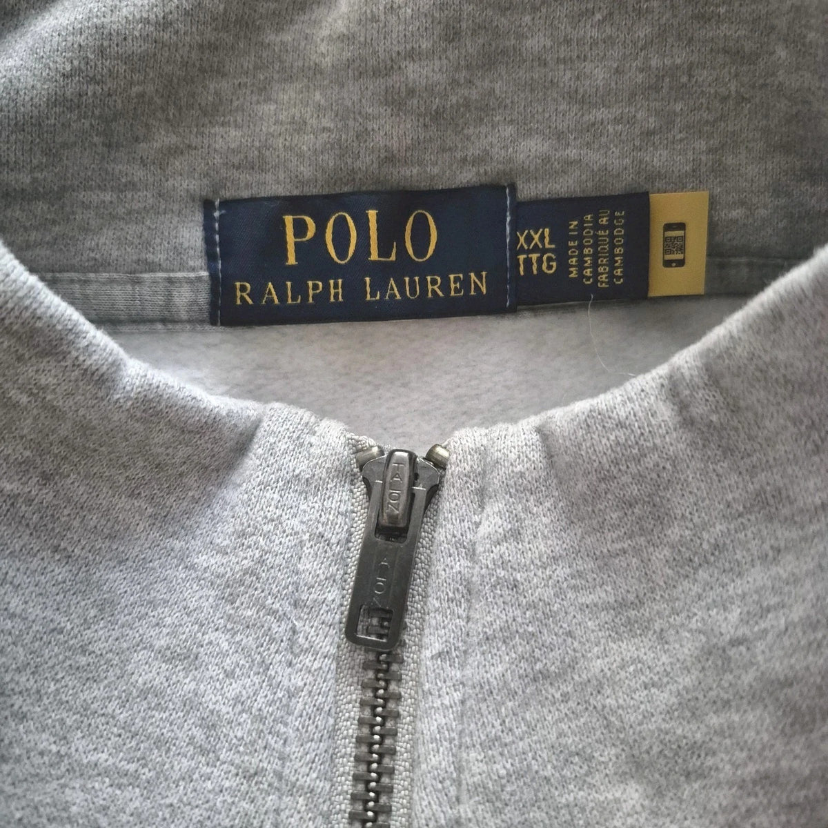 Ralph Lauren half-zip neck label – Made in Cambodia